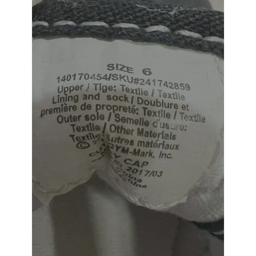 Gymboree Baby Boy's Black/gray/white baby crib Shoes Size 6
